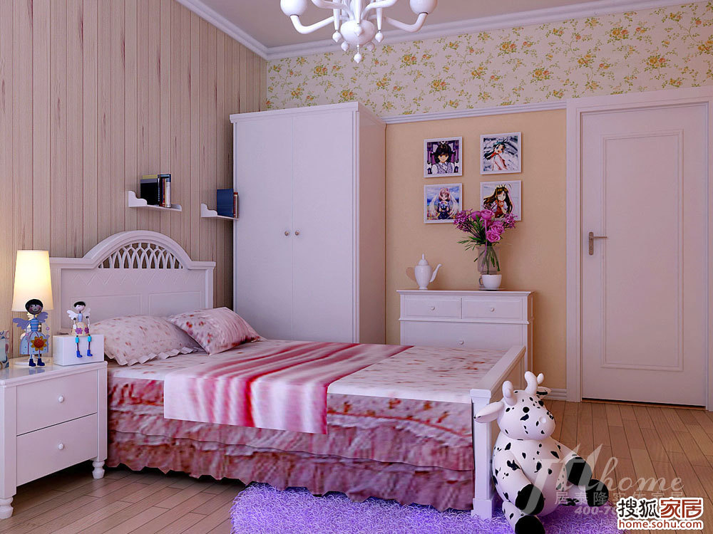 简单<em>女生小房间装修</em>图片