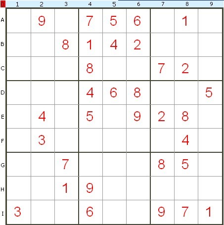 数独表格